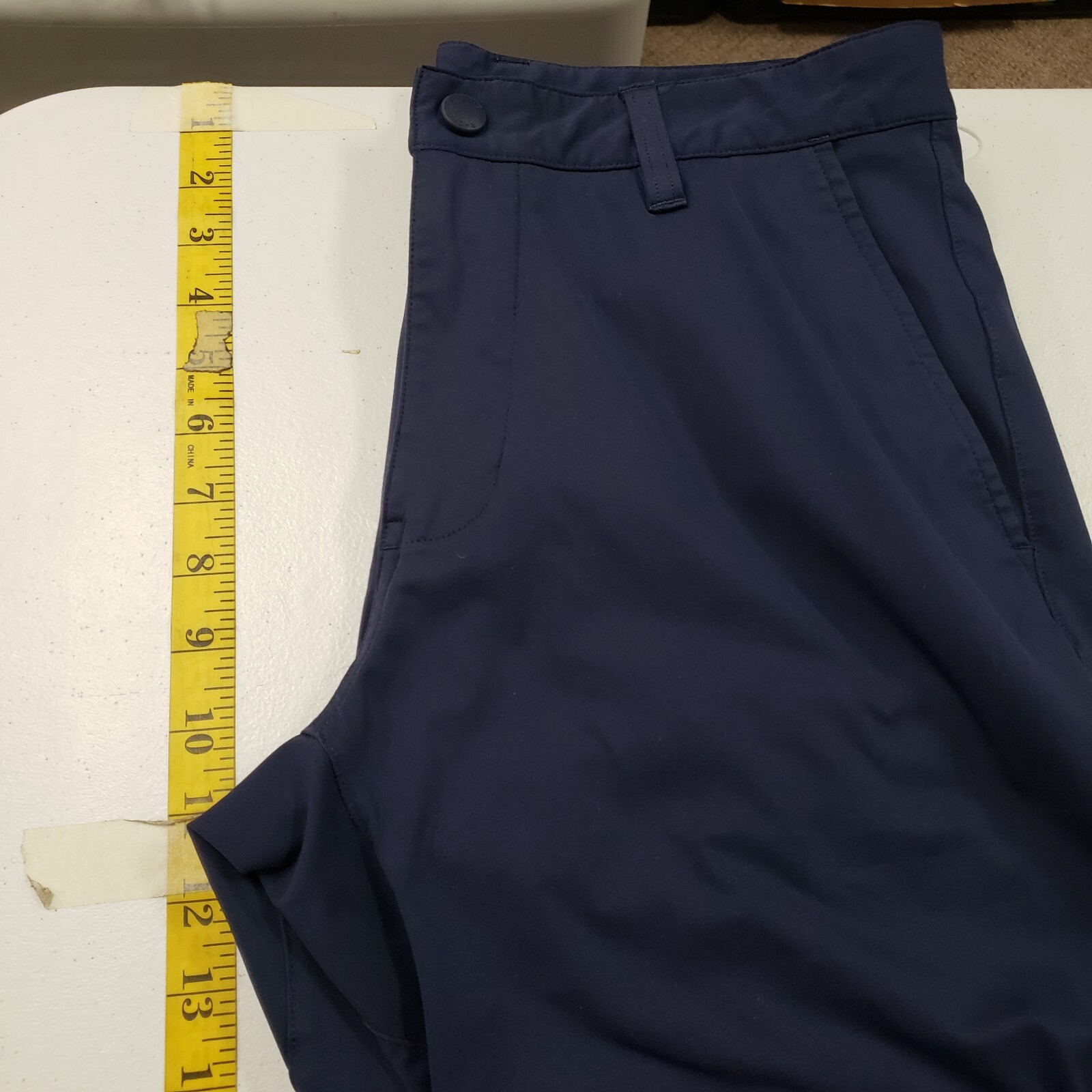 Rhone Mens Skinny Commuter Pants Size 30 Navy Blue Chino Slant Pockets