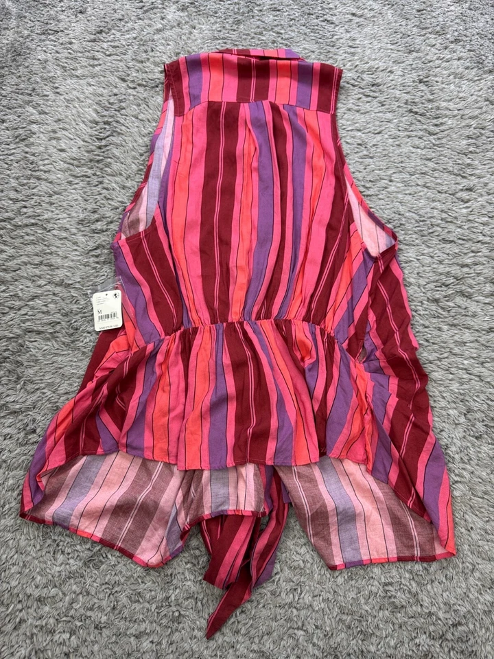 Blusa combinada floral con botones envolvente Mackenzie mediana Free People Top para mujer nueva con etiquetas Foto 2 de 4