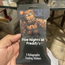 Five Nights At Freddy's FNAF Holographic Trading Stickers Blister Pack RARE