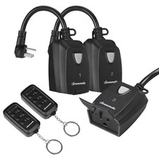 DEWENWILS Wireless Remote Control Outlet w/ 2...