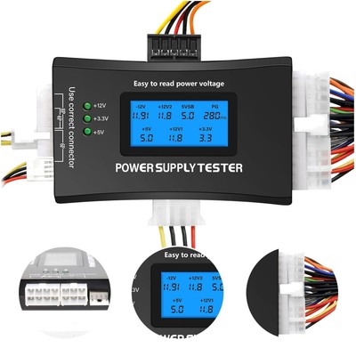Netzteil Tester für PC,LCD Computer PC Power Supply Tester für ATX/ITX/IDE/HD...