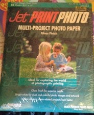 NEW-SEALED-Jet Print Photo Paper Brilliant Gloss Finish Medium 20 Sheets 8.5x11