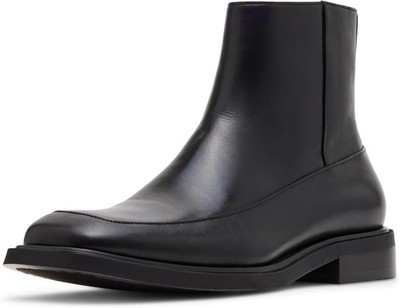Steve Madden Shoes | Huck Black Leather Ankle Boots - Size 10.5