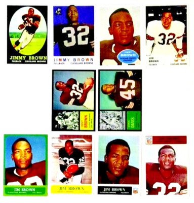 Jim Brown Tribute: Reprint Cards From 1958-1966, Plus Ernie Davis