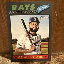 2026 Topps Heritage #380 Junior Caminero Dark Gray
