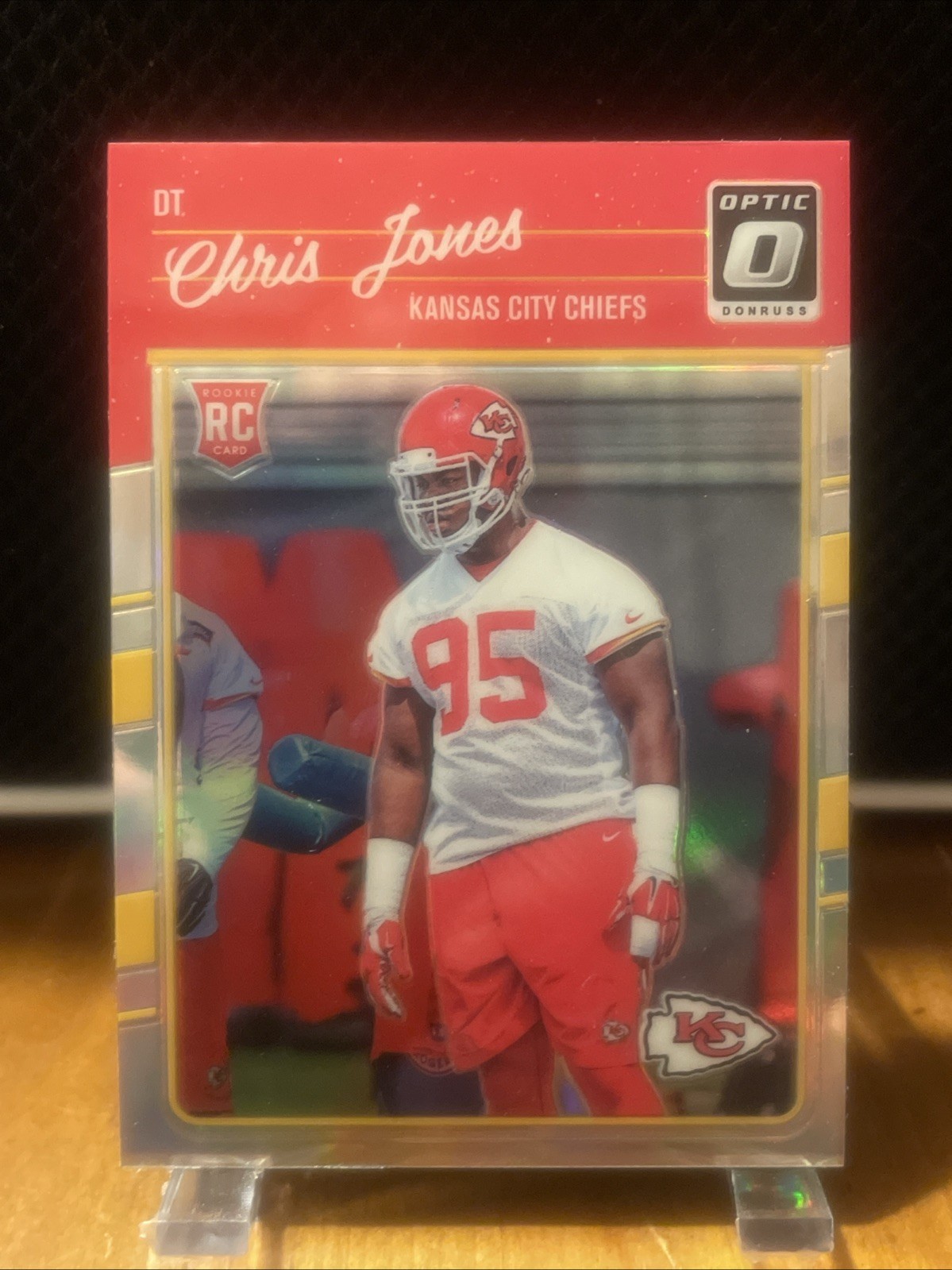 CHRIS JONES Chiefs 2016 Donruss Optic SILVER PRIZM Rookie Card #109 SP RC