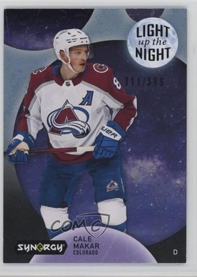 2022 Upper Deck Synergy Light Up The Night Blue 311/399 Cale Makar #LN-MA 0o4t