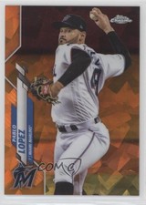 2020 Topps Chrome Sapphire Edition Orange 4/25 Pablo Lopez #504 2x4