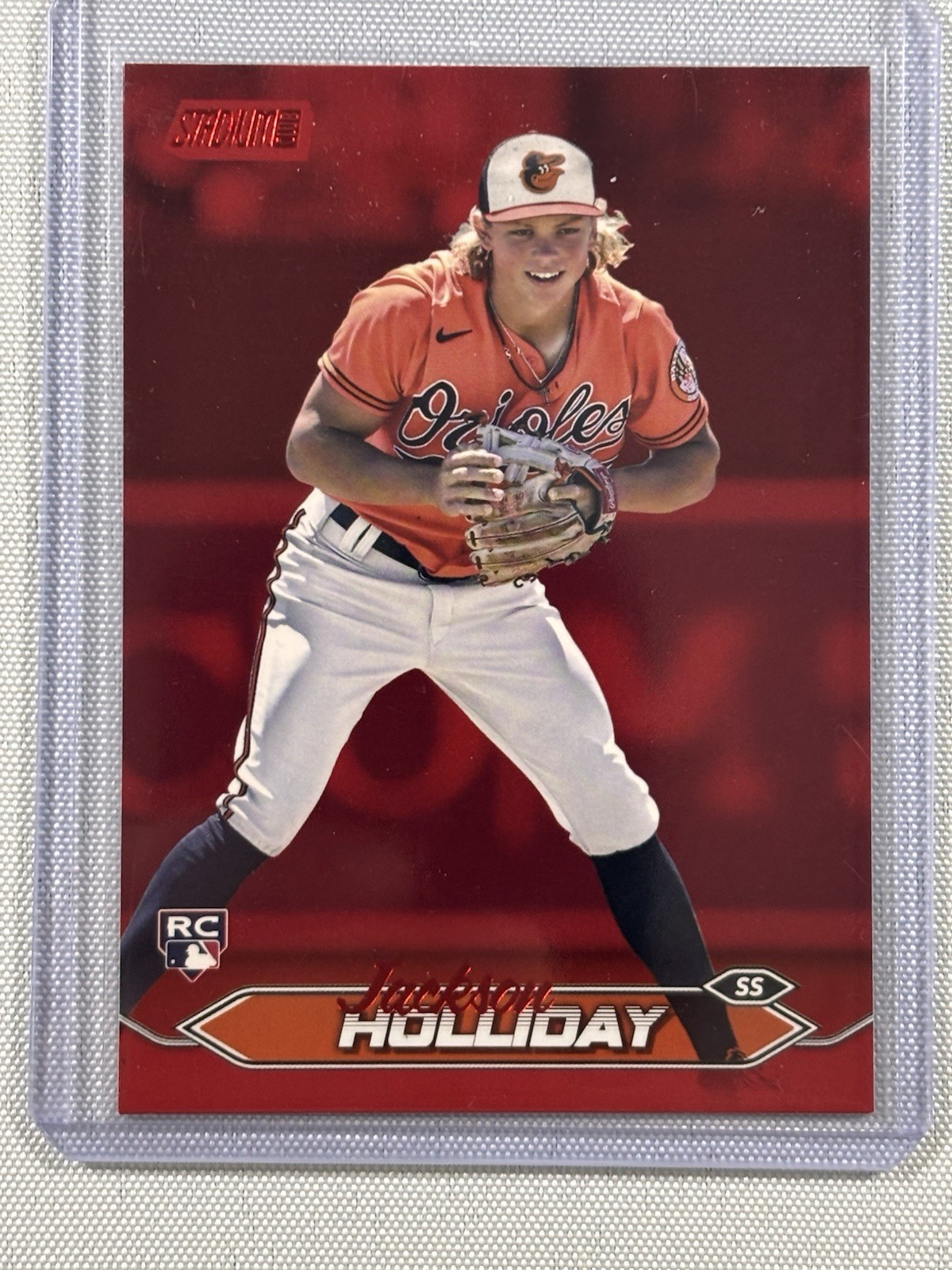 2024 Topps Stadium Club Jackson Holliday Red Foil #211 RC Orioles