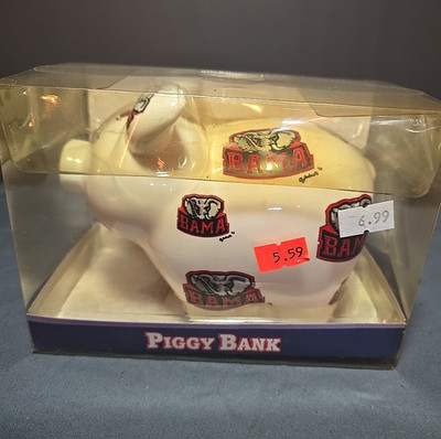 Vintage 2004 Game Day Outfitters Alabama Bama Piggy Bank