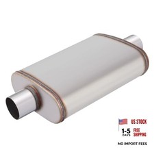 2.5inch Universal Muffler, Performance Chamber 2.5 Inch Center In / Center Out