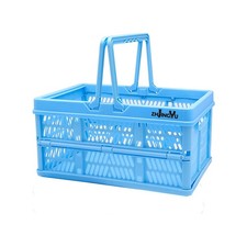 ZHJINGYU crates for storage,plastic baskets 11.9"x8"x6.1", Blue