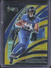 2025 Panini Select Michael Pittman Jr #231 Club Level Gold Prizm /10 Colts