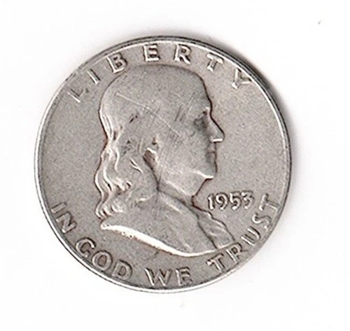 1953 D Franklin Half Dollar 50C Liberty Bell VG