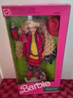 Barbie 1990 Vintage United Colors of Benetton Doll Nrfb Multi Language Box #9404