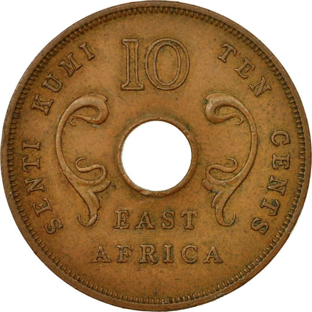East Africa | 10 Cents Coin | Tusks | Fleurs | Km:40 | 1964 | eBay