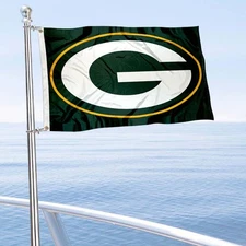 Green Bay Packers Small Mini Boat and Cart Flag