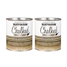 Rust Oleum Chalked Decorative Glaze Pack of 2 30 Ounce Antique Finish Paint