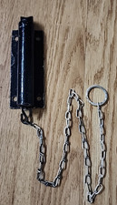 Antique Vintage Spring Loaded Barn Gate Door Latch Lock with Pull Chain