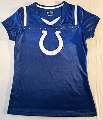 Indianapolis Colts Womens Size Small Short Sleeve Jersey Logo Shirt See Pics