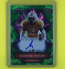 2021 Wild Card Alumination NIL 1st Card Holo-Lux 28/45 Auto Alontae Taylor