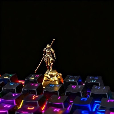 Black Myth Wukong The Monkey King Brass Statue Home Model Toys Gift