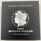 2021 Morgan Silver Dollar Philadelphia US Mint $1 OGP Box COA .999