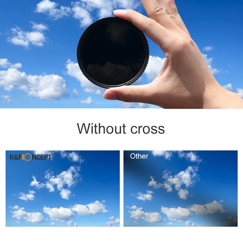 K&F CONCEPT Variable ND Filter ND2-ND32 Camera Lens Filter No X Cross 28 Layer - Picture 8 of 19