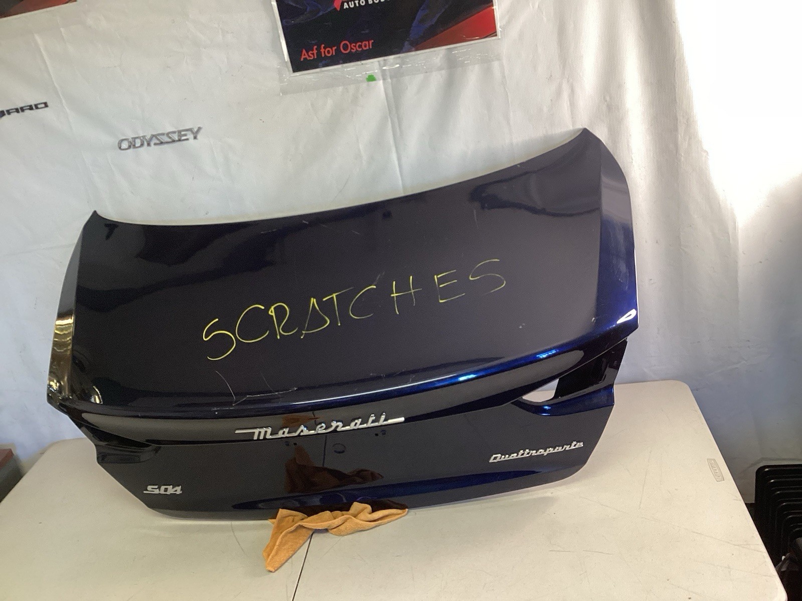 2014-2022 MASERATI QUATTROPORTE M156 REAR TRUNK HATCH BOOT LID USED OEM 