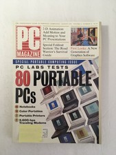PC Magazine AUG 1992 Vol. 11 No. 14 Back Issue COMPUTER Magazine 80 Portable PCs