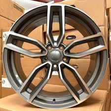 18" Audi A3 & S3 2003-2026 Gunmetal /machined face RS3 Design 8j Alloy Wheels X4