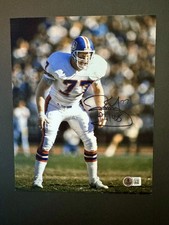 Karl Mecklenburg Hot! signed autographed Broncos 8x10 photo Beckett BAS coa