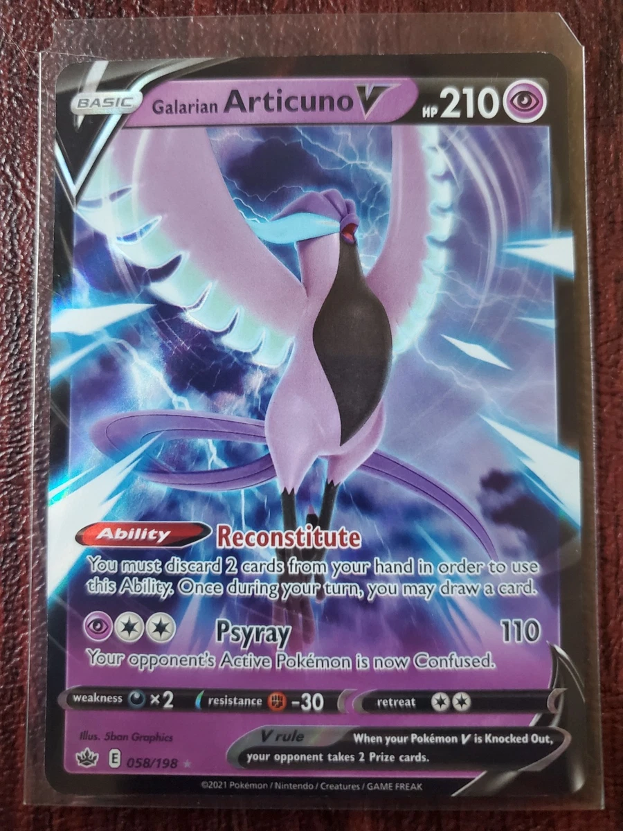 Galarian Articuno V Pokémon TCG Cards for sale