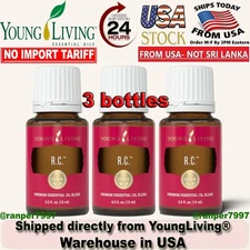 3 Bottles - Young Living RC 15 ml Essential Oil -New&Sealed! ❗️US Seller❗️
