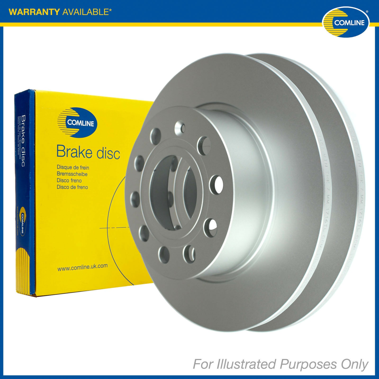 Rear Comline Brake Discs - ADC1057