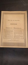 1937 The Art Of Playing Harmonicas in slightly used condition.
