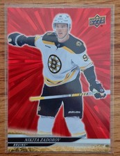 2024 25 Upper Deck Nikita Zadorov Red Outburst /25 #509 Boston Bruins