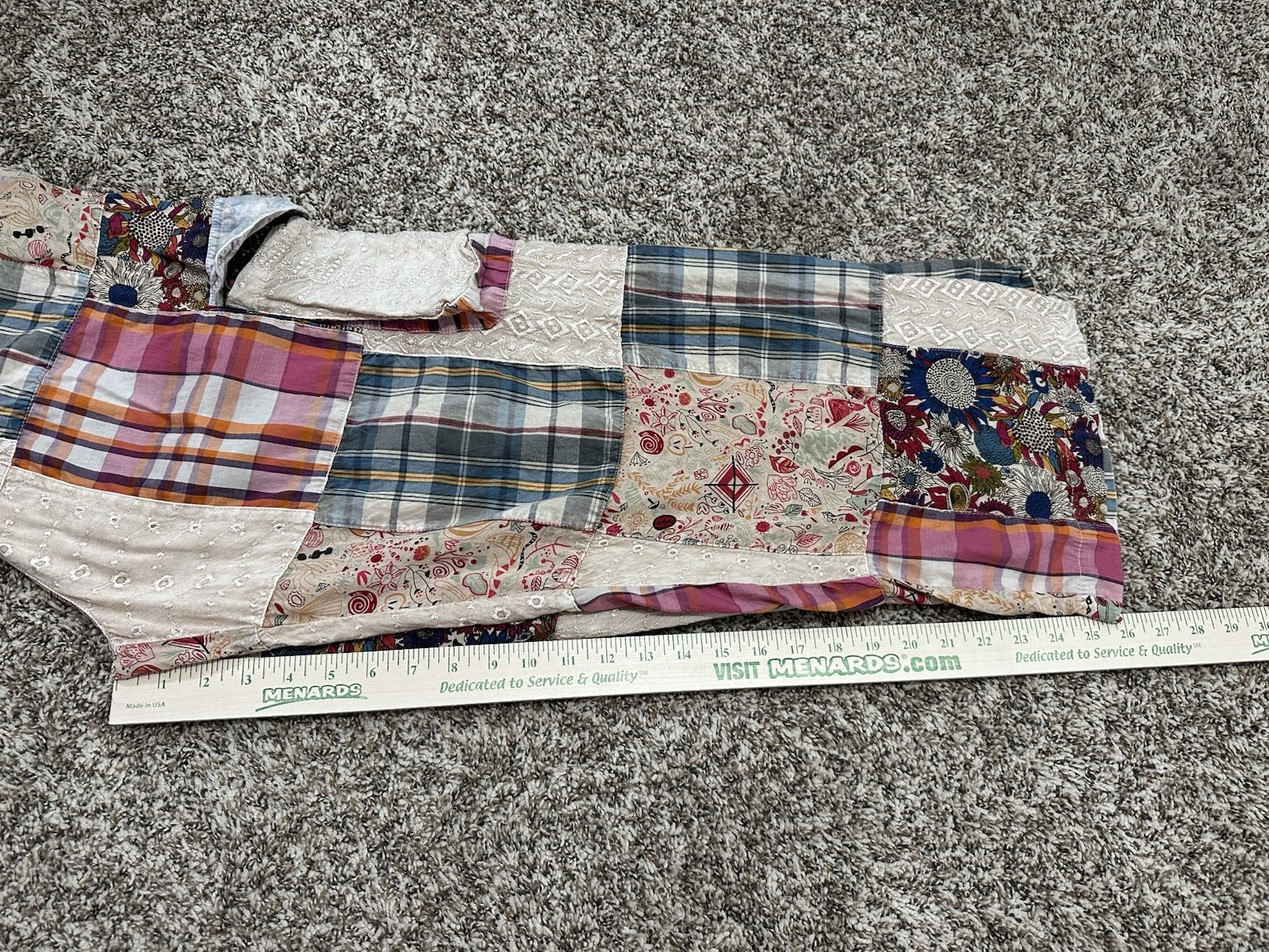 YOUNG THREADS VINTAGE TIERED PATCHWORK PANTS XL - image 13