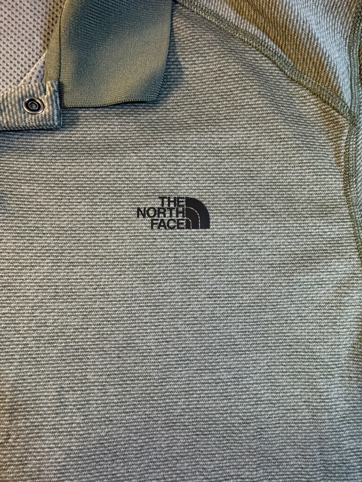 The North Face Men's Horizon Polo Olive Green 2019 Snap Buttons Outdoors Sz XXL - Image 2 of 4
