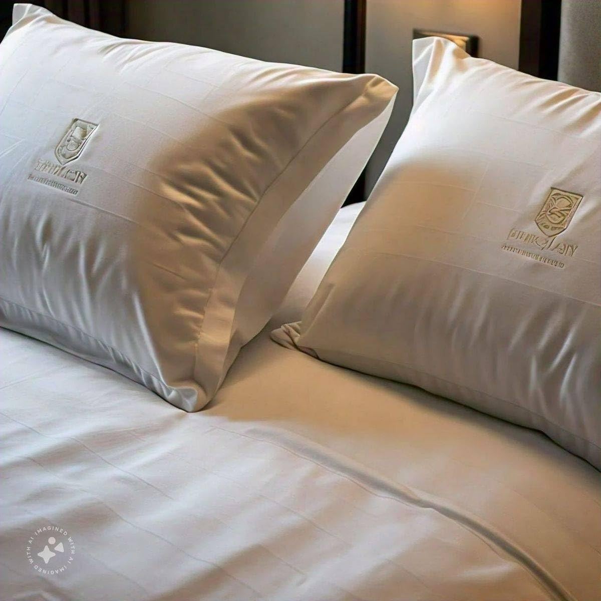 Balanced Dream 50/50 Goose Feather Down Standard Pillows 20x26 Inch Medium Su...