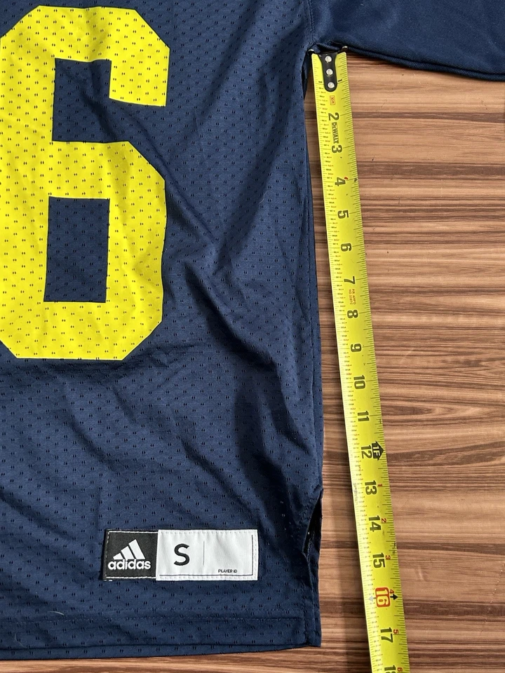 Mens Adidas #16 University of Michigan Football Jersey Mesh size Small - Image 4 of 4