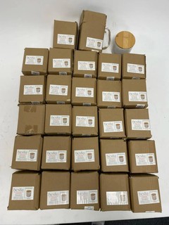 Bundle Of 27 Hestia White Ribbed Sugar Pot Stoneware 10cm Brand New Kitchen