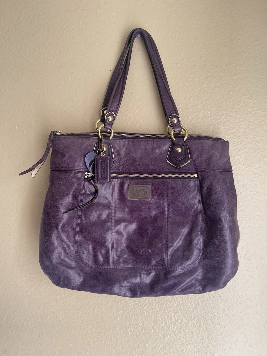 Purple Poppy Coach Purse for sale | eBay