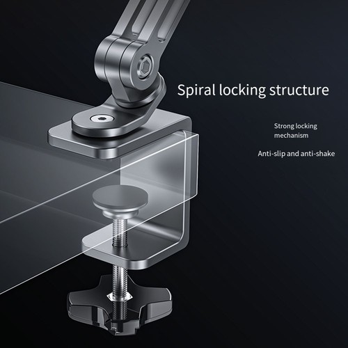 Aluminum Tablet Stand with 360 Rotation and Anti Slip Design for Tablets - Afbeelding 10 van 14