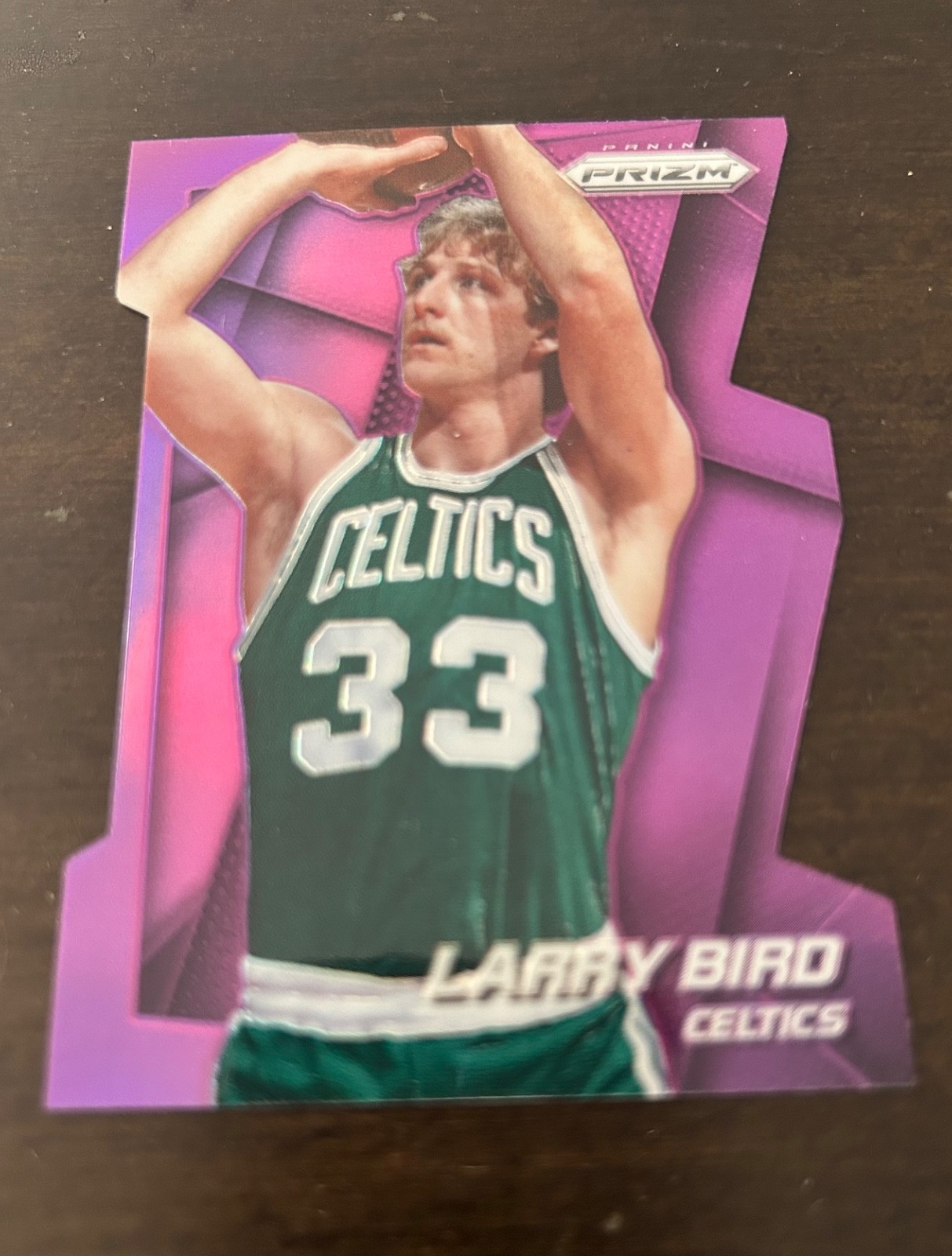 2014 Panini Prizm Larry Bird Die-Cut /139 Purple Celtics