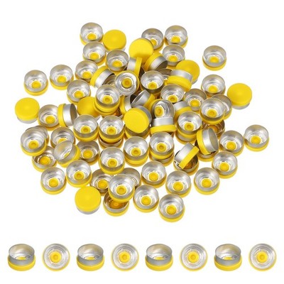 250 Stück Verschlüsse aus Aluminium und Kunststoff für 13 mm Flaschen, gelb