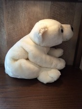 Toys R Us Animal Alley White Floppy Polar Bear Plush