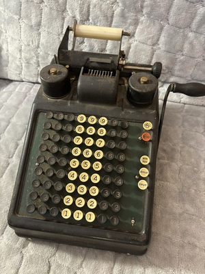 #ad Burroughs Vintage Adding Machine In WORKING Condition $145.00