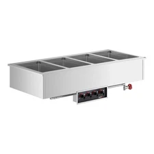 Four Pan Full Size Insulated Drop-In Hot Food Well - 208/240V