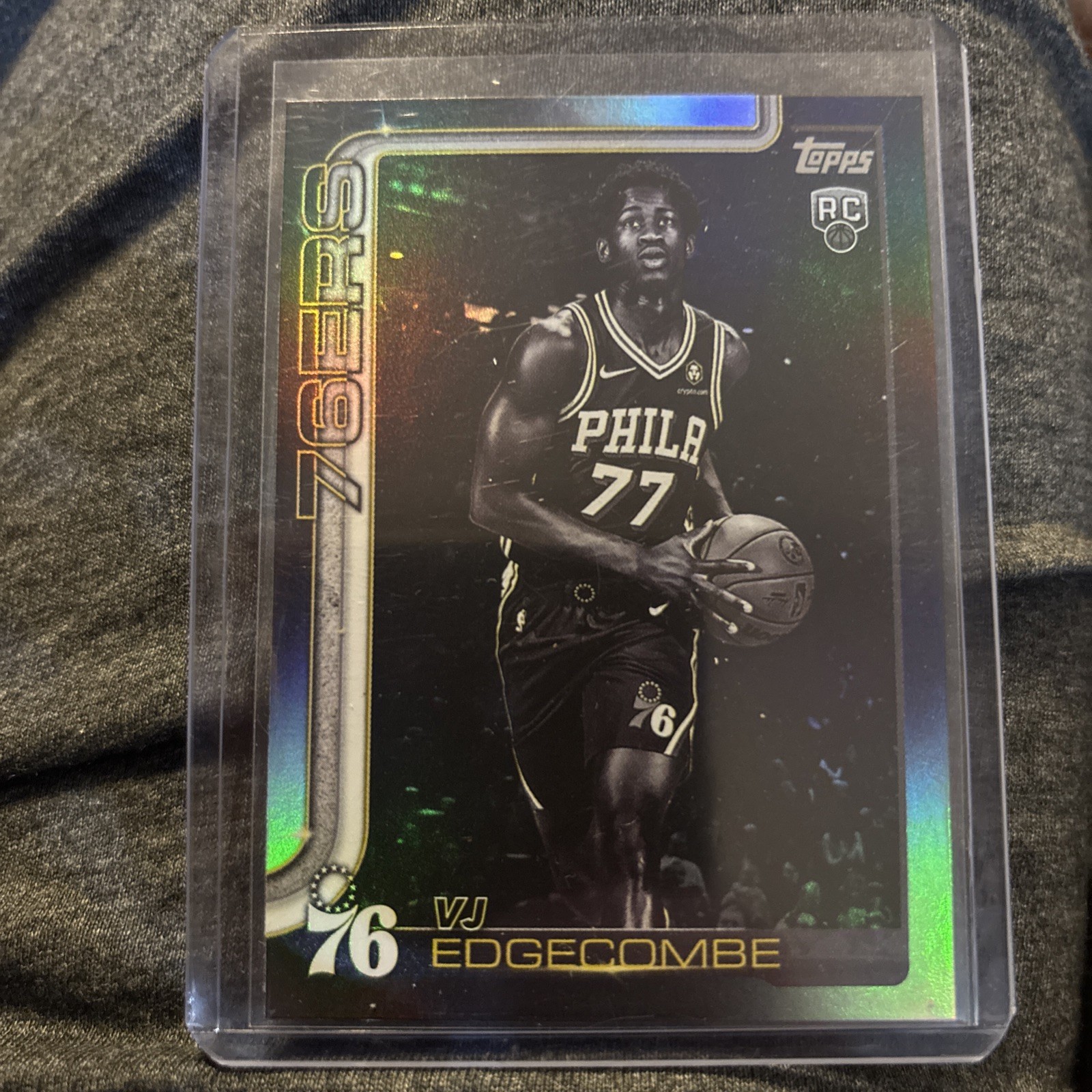 2025-26 Topps Basketball VJ Edgecombe Rookie #203 TARGET BLACK FRIDAY BLACKOUT